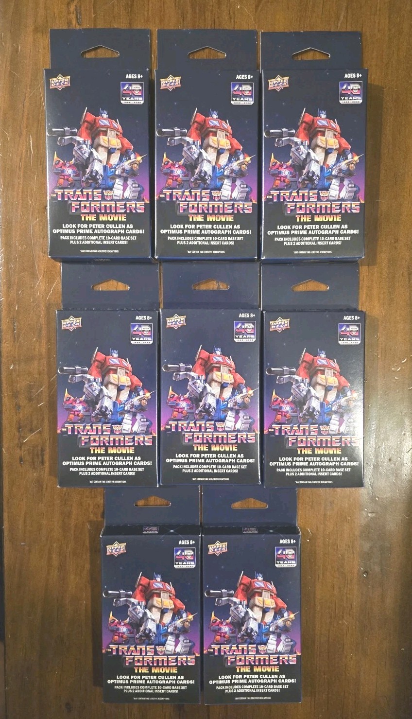 2026 UPPER DECK TRANSFORMERS MOVIE 40TH SPECIAL EDITION HANGER BOX Sealed Lot 8 2026 UPPER DECK TRANSFORMERS MOVIE 40TH SPECIAL EDITION HANGER BOX Sealed Lot 8
