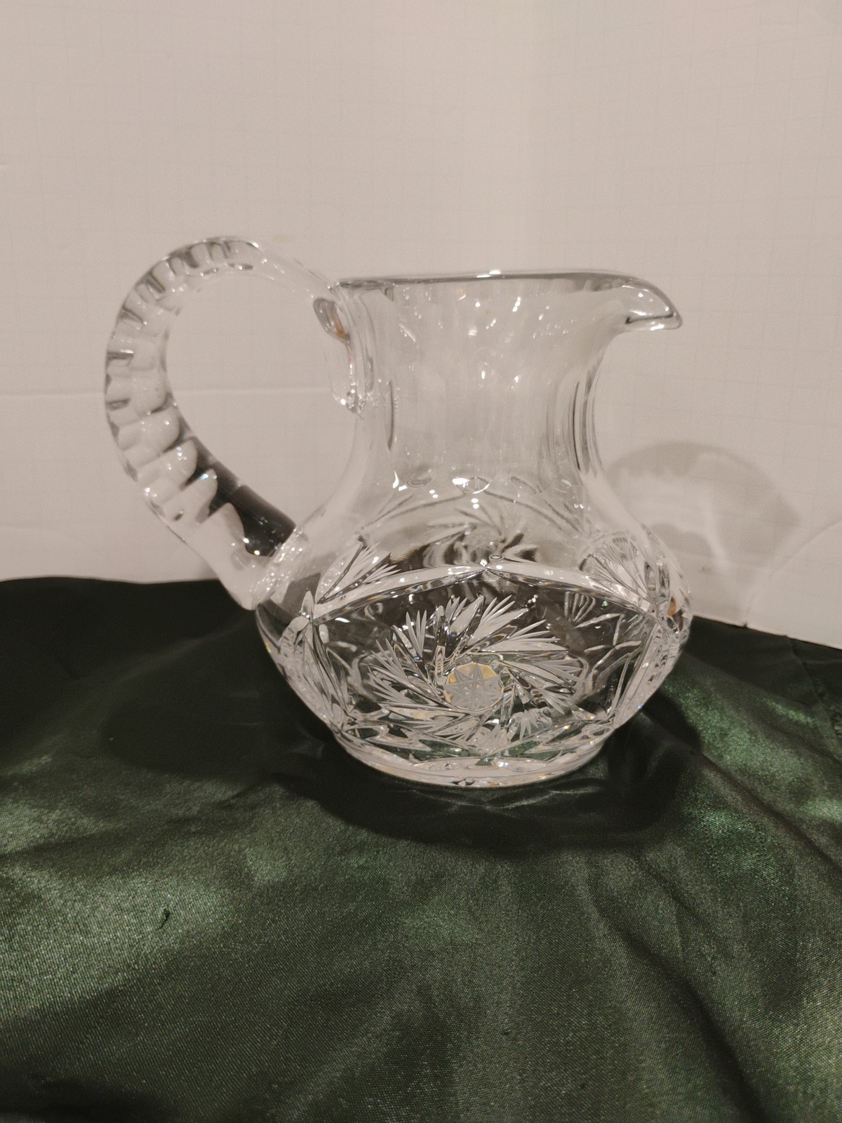 Vintage Beautiful Polish  Cut Crystal Pinwheel Pattern 5\
