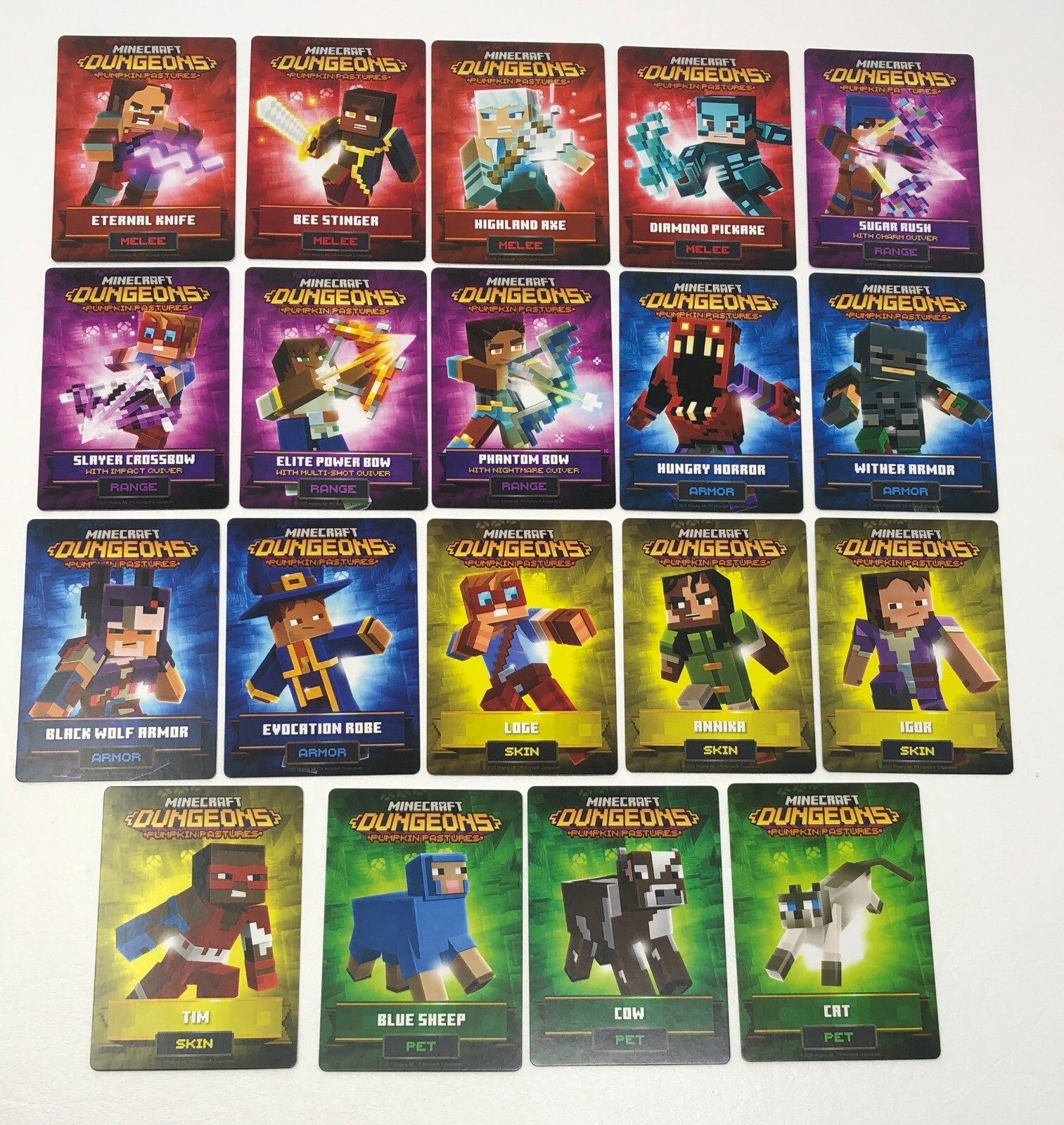 Minecraft Dungeons Arcade Cards Series 5 (#119-#137) \