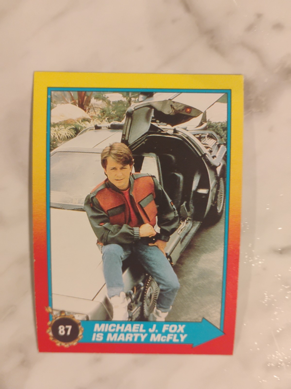 1989 Topps Back to the Future Part II #87 Michael J. Fox