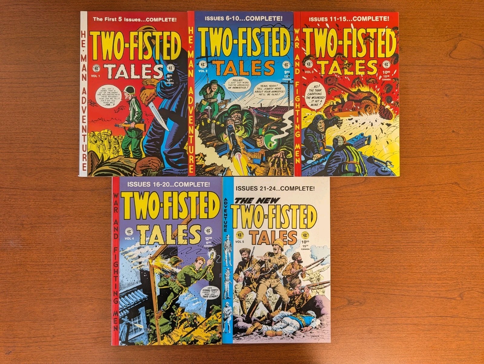 EC Annual Two-Fisted Tales 5 Issues Russ Cochran Gemstone