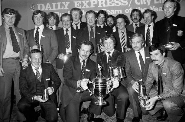 The England Rugby team, at the Dorchester Hotel in London after- 1980 Old Photo
