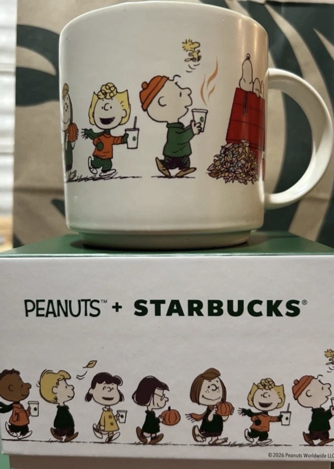 Peanuts X Starbucks 2026 Ceramic 14oz Mug In Box USA — NEW Ready To Ship