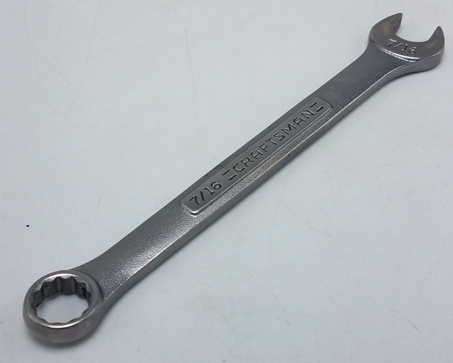 Vintage = Craftsman = 7/16 VA 44694 7/16” 12 Pt Combination Forged USA