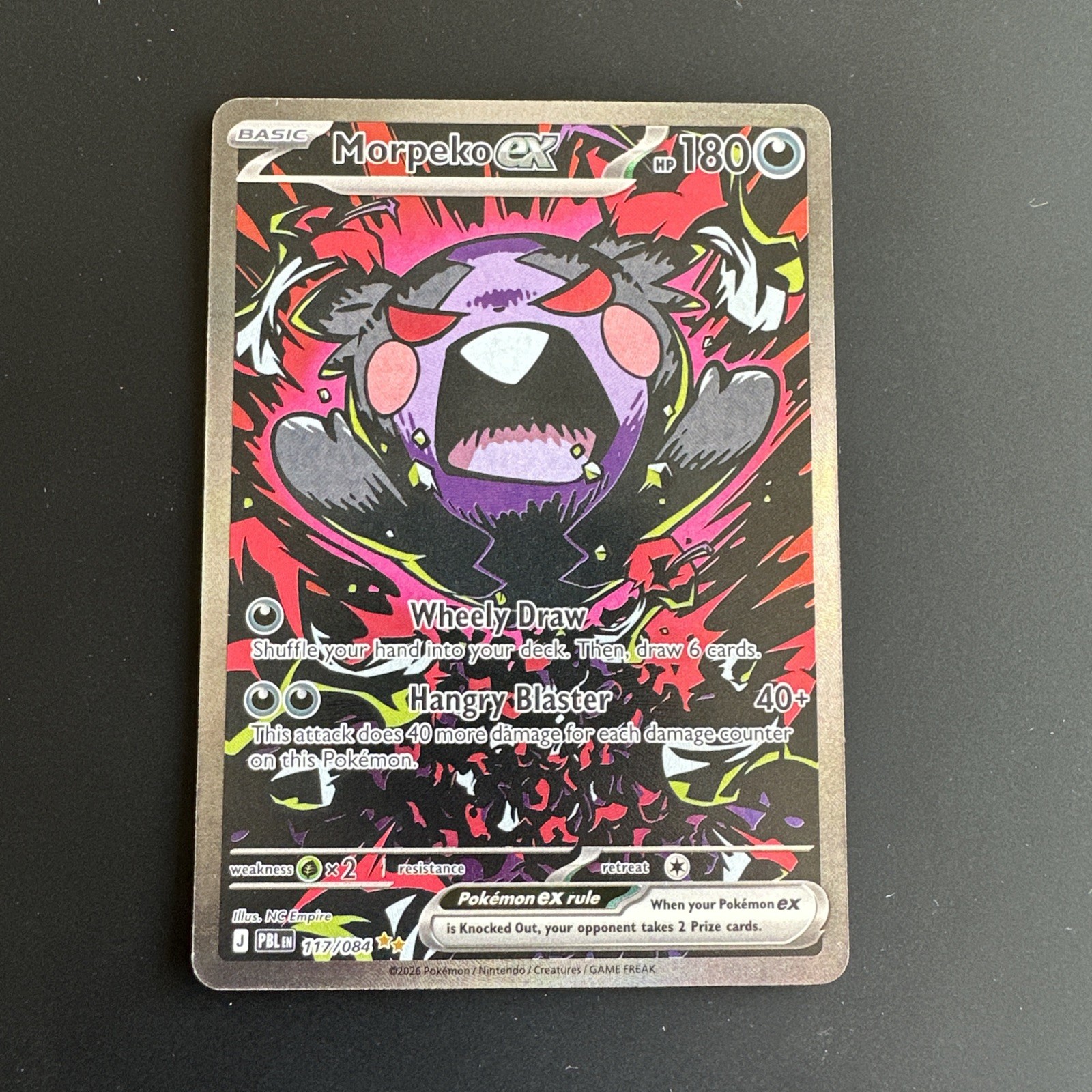 Morpeko Ex 117/084 - Special Illustration Rare Pitch Black - Pokemon TCG Morpeko Ex 117/084 - Special Illustration Rare Pitch Black - Pokemon TCG