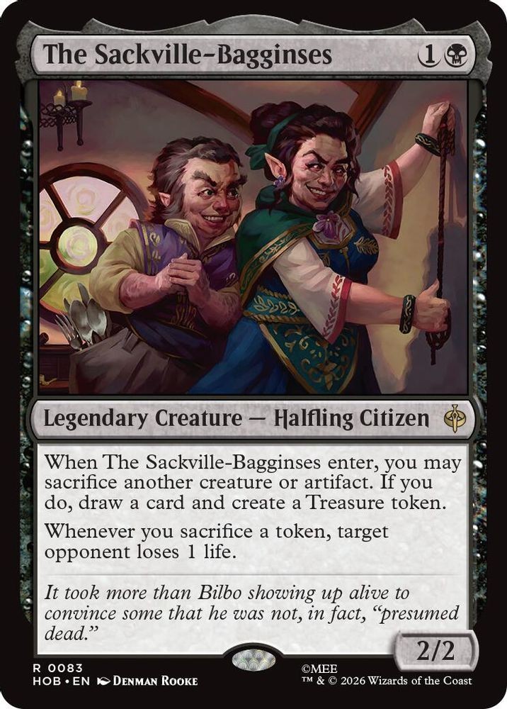 The Sackville-Bagginses 83 Rare The Hobbit Magic: The Gathering Near Mint