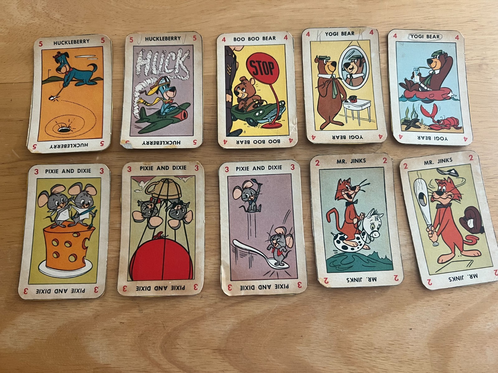  VINTAGE 1959 KELLOGGS CARTOON CEREAL CARDS -10 CARDS