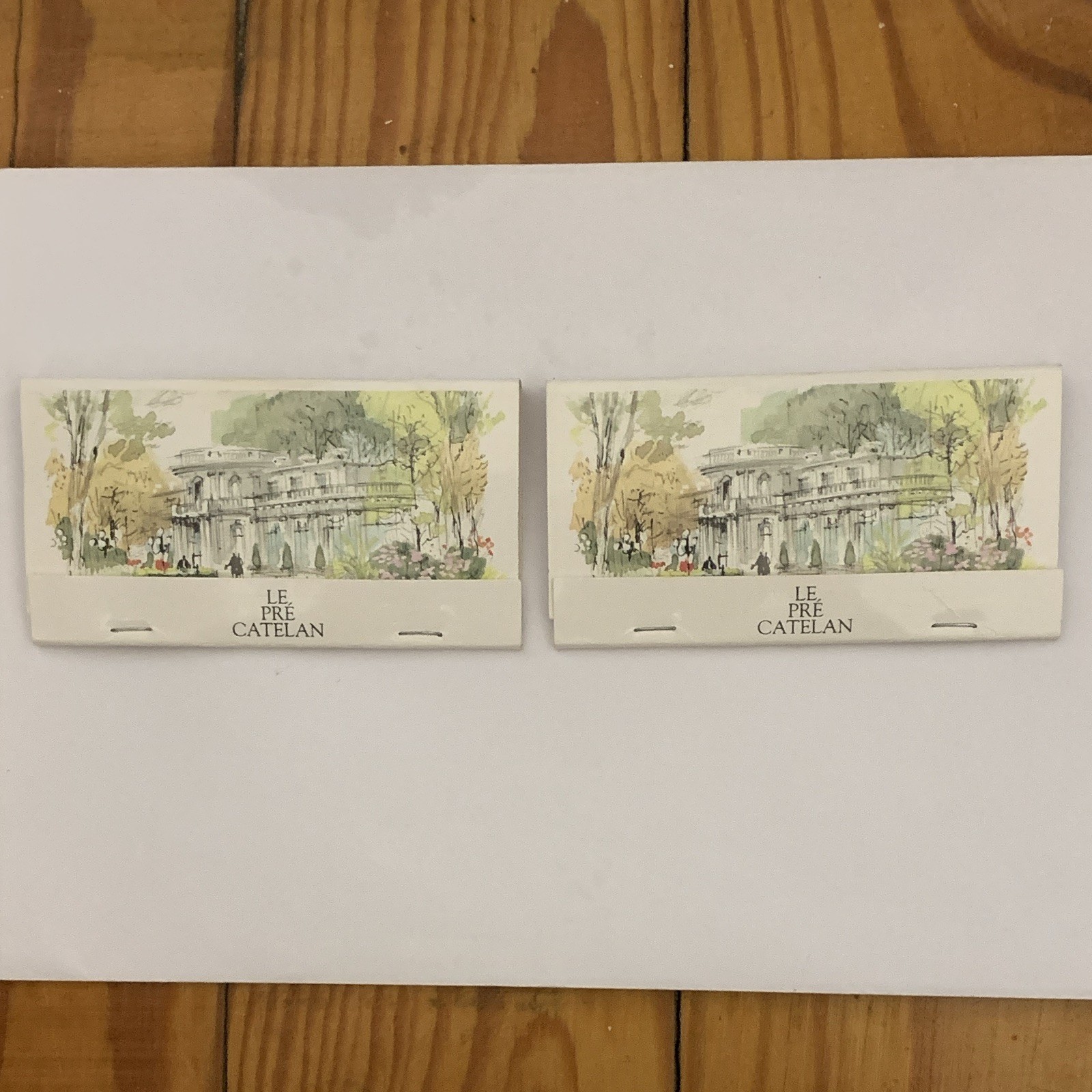 2 Le Pré Catelan Restaurant Matchbooks - Paris, France French Restaurant