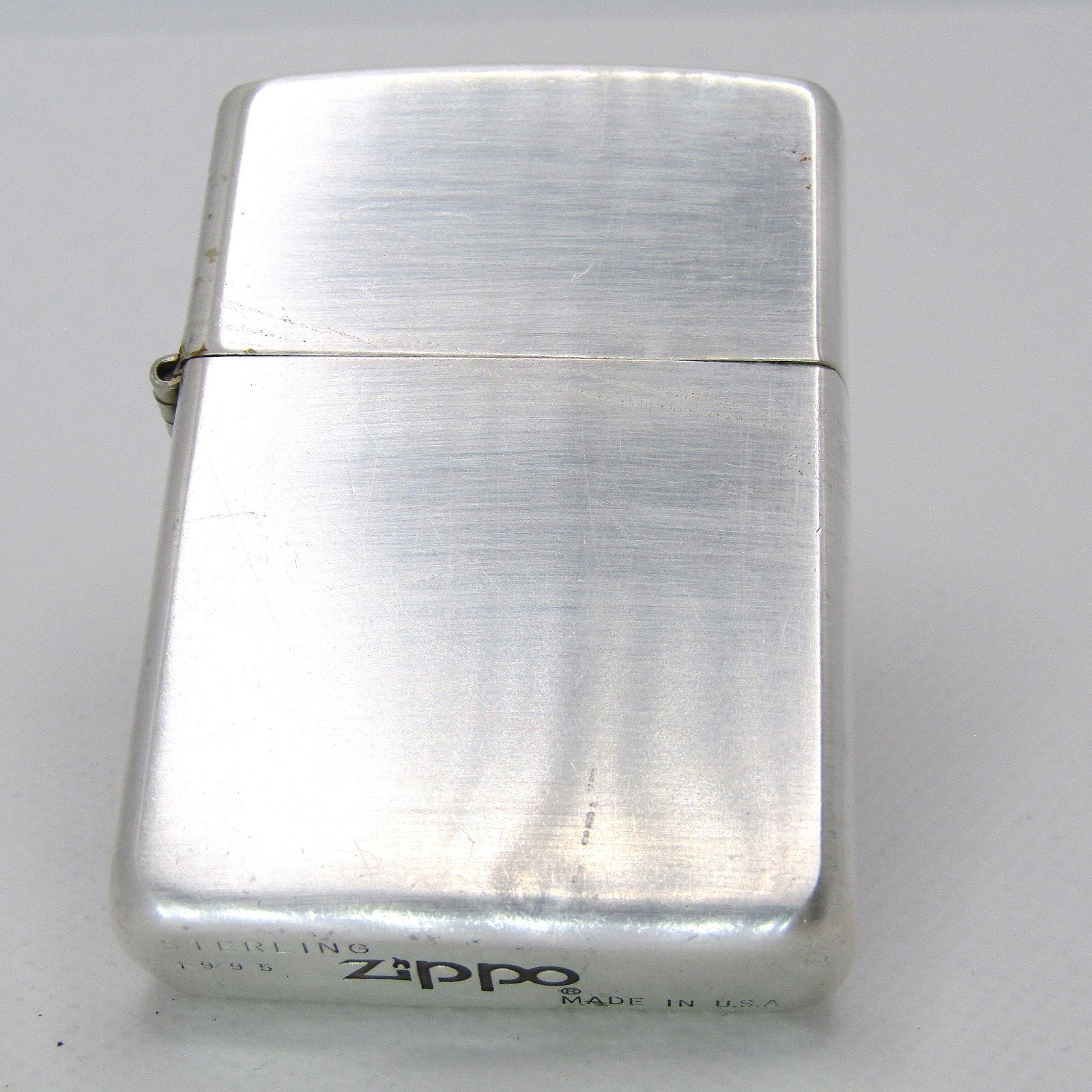 Sterling Silver 925 Zippo Oil Lighter 1995 Rare
