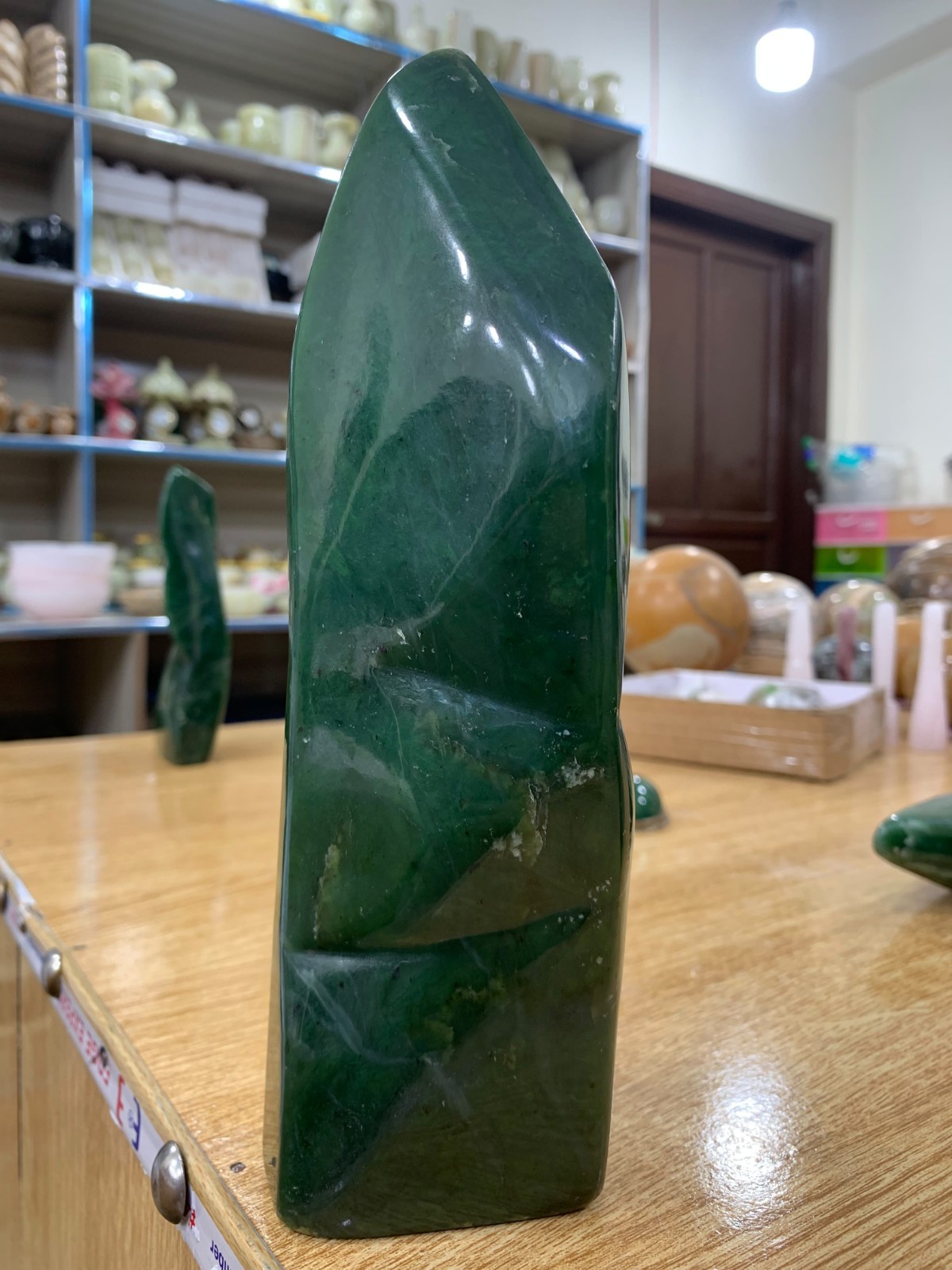 Natural Nephrite Jade Freeform Stone 10.62g Top Quality Afghanistan Gemstone