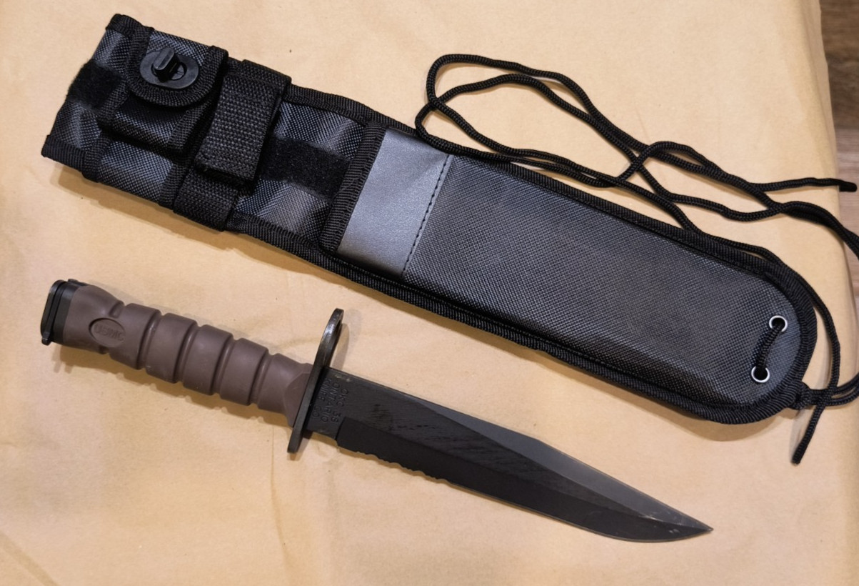 OKC-3S USMC Knife Bayont Genuine Ontario Knife Company OKC + Scabbard MOLLE