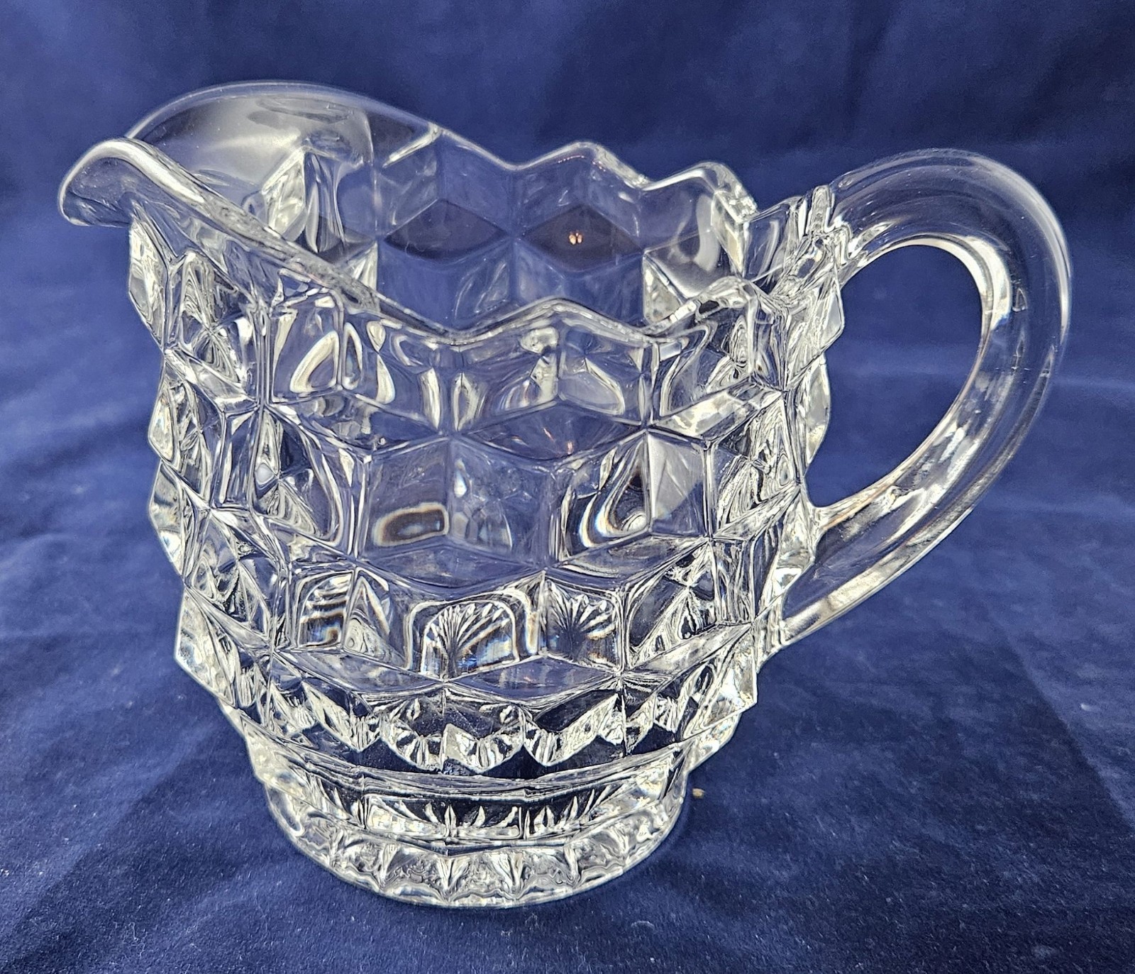 Fostoria American Clear Glass Creamer Vintage, 4