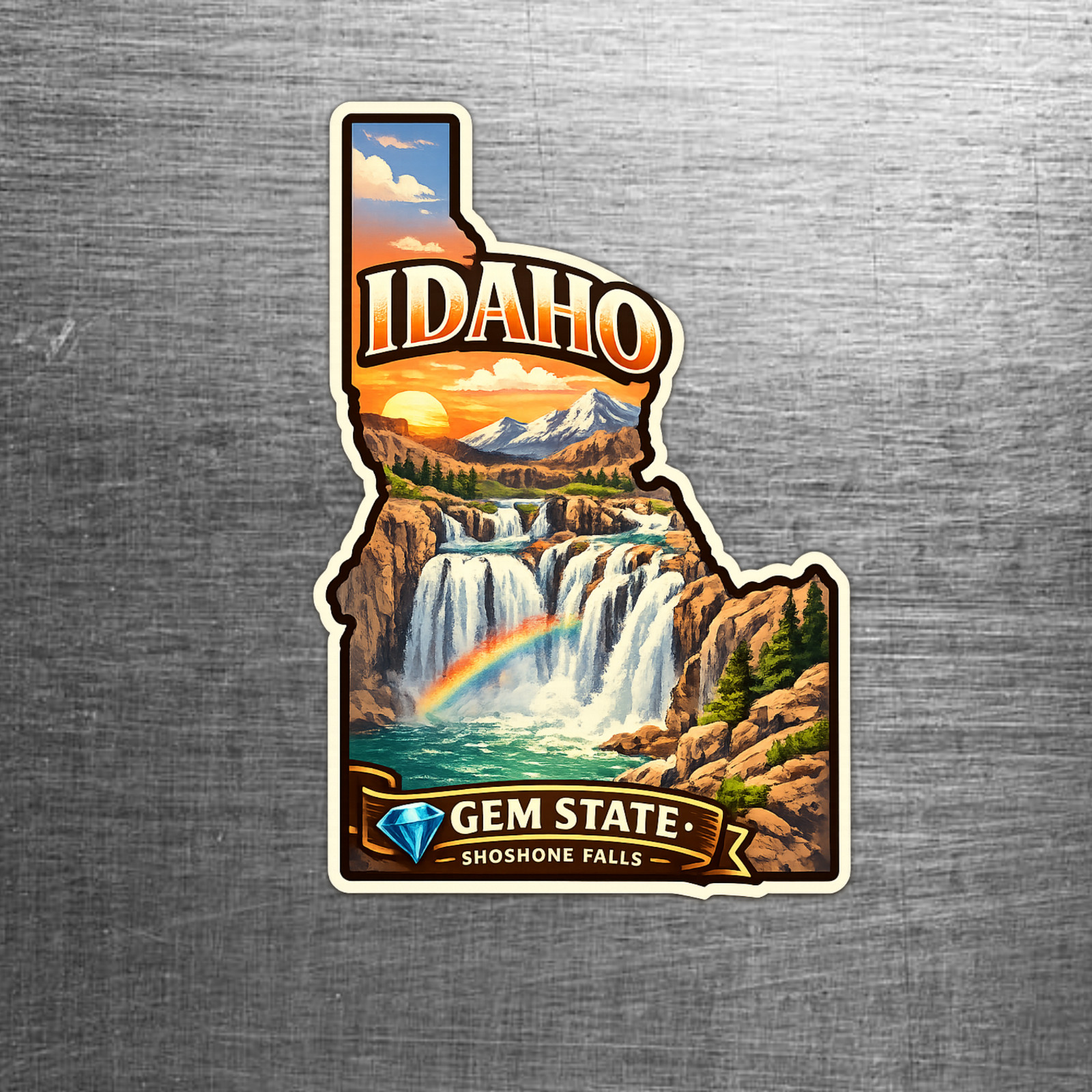 Idaho Custom State Sticker \