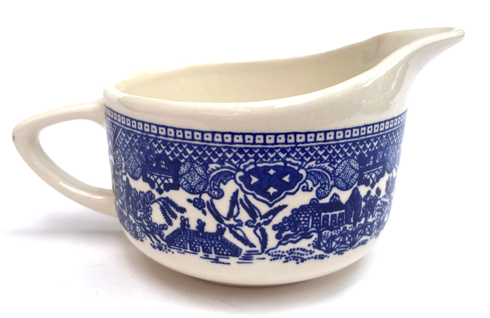 Vintage Royal China Blue Willow Ware Creamer Table Service Unmarked Blue & White