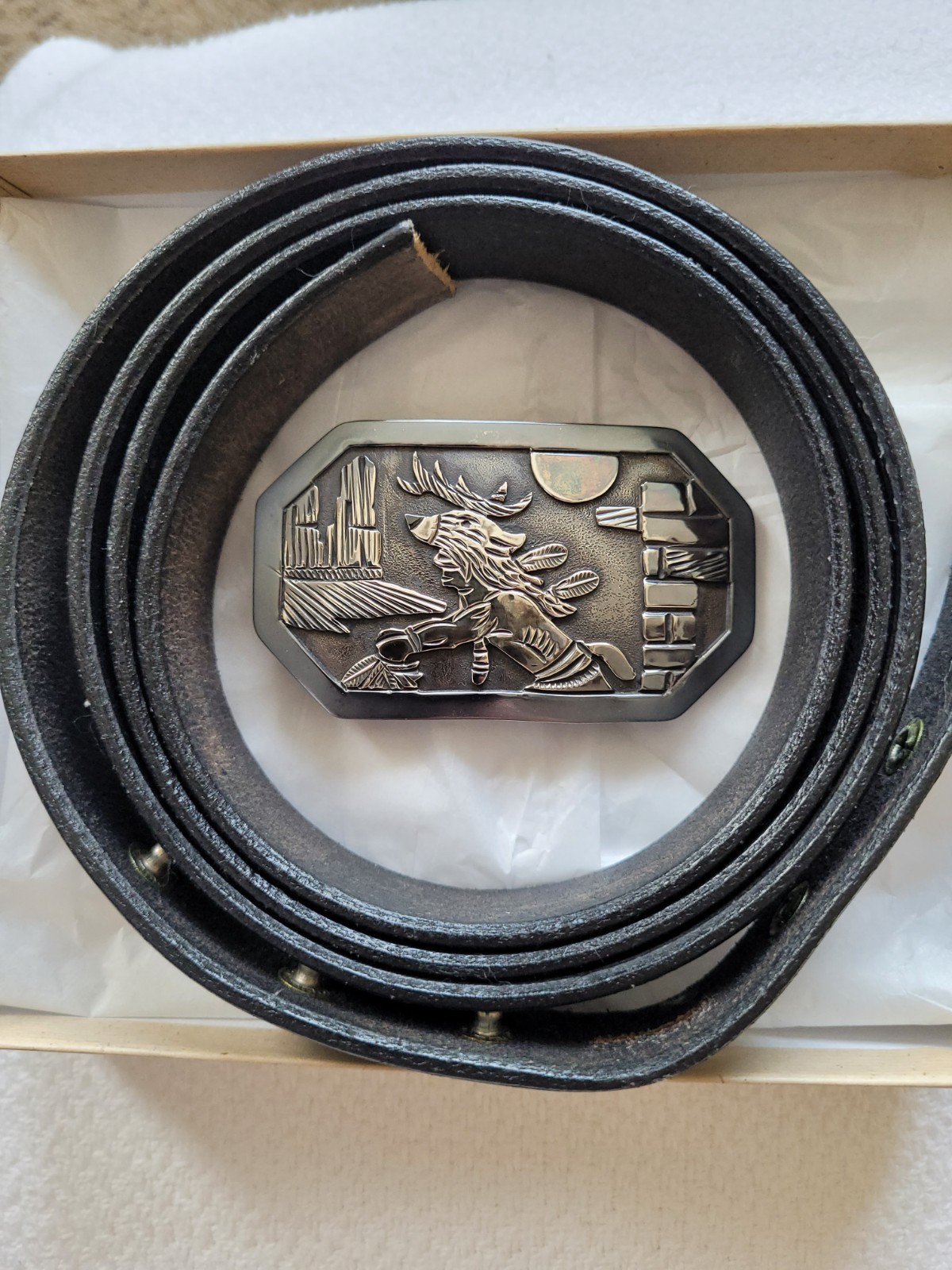 Belt Buckle Sterling Silver Becenti