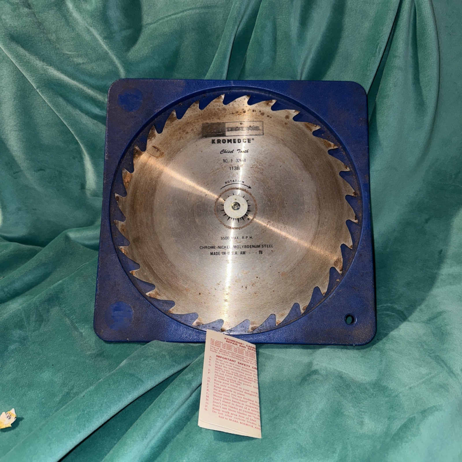 Craftsman 10” Saw Blade Kromedge Chisel Tooth USA 9 32668 113B Pre-owned Craftsman 10” Saw Blade Kromedge Chisel Tooth USA 9 32668 113B Pre-owned