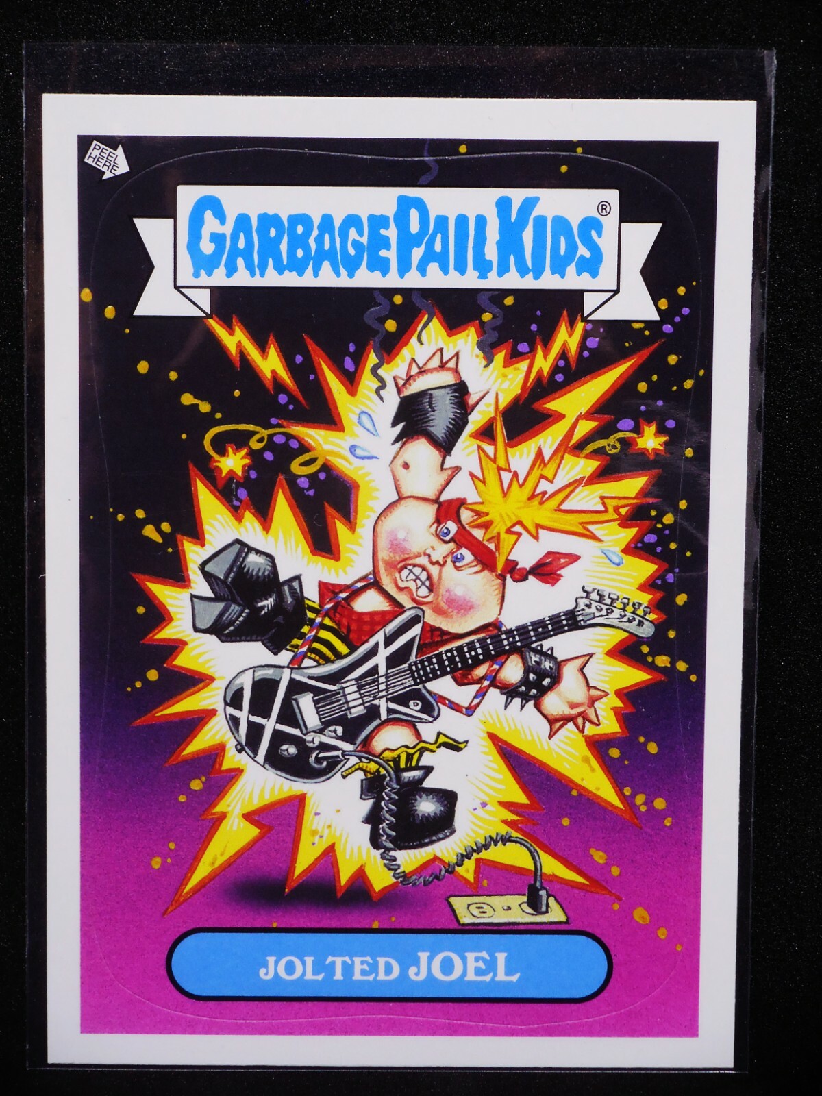 GPK, 2013 Brand-New Series 2, Glow in the Dark, #6 Jolted JOEL, ERROR Card, BNS2