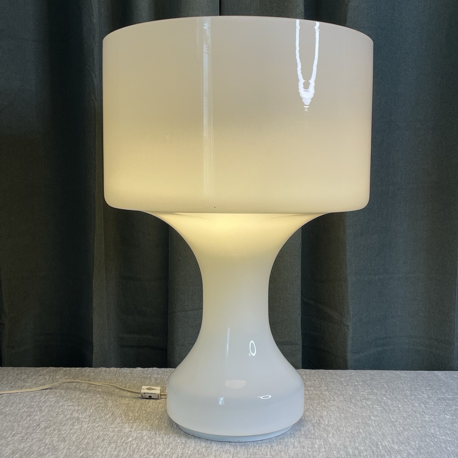 Vintage Mid Century Sebenica Glass Table Lamp by Enrico Capuzzo for Vistosi 1960