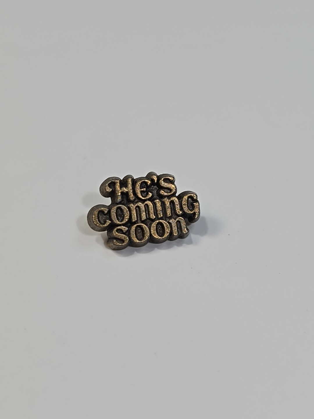 He's Coming Soon Lapel Pin Small Size Christian Religion 
