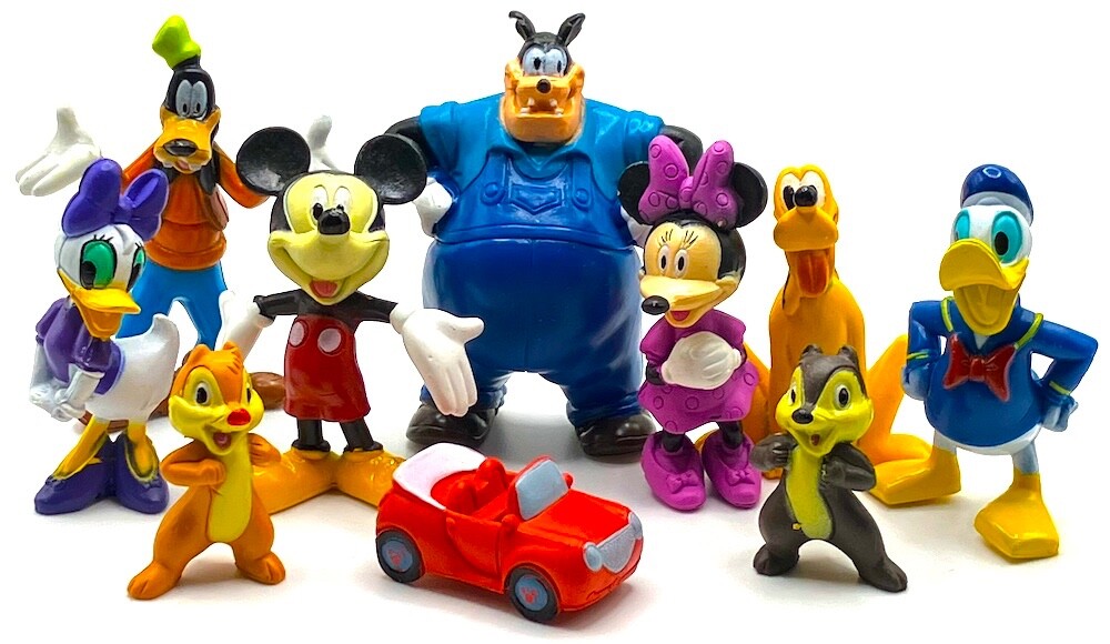 MICKEY MOUSE CLUBHOUSE Figure Play Set DISNEY PVC TOY Pet Leg Pete CHIP Dale