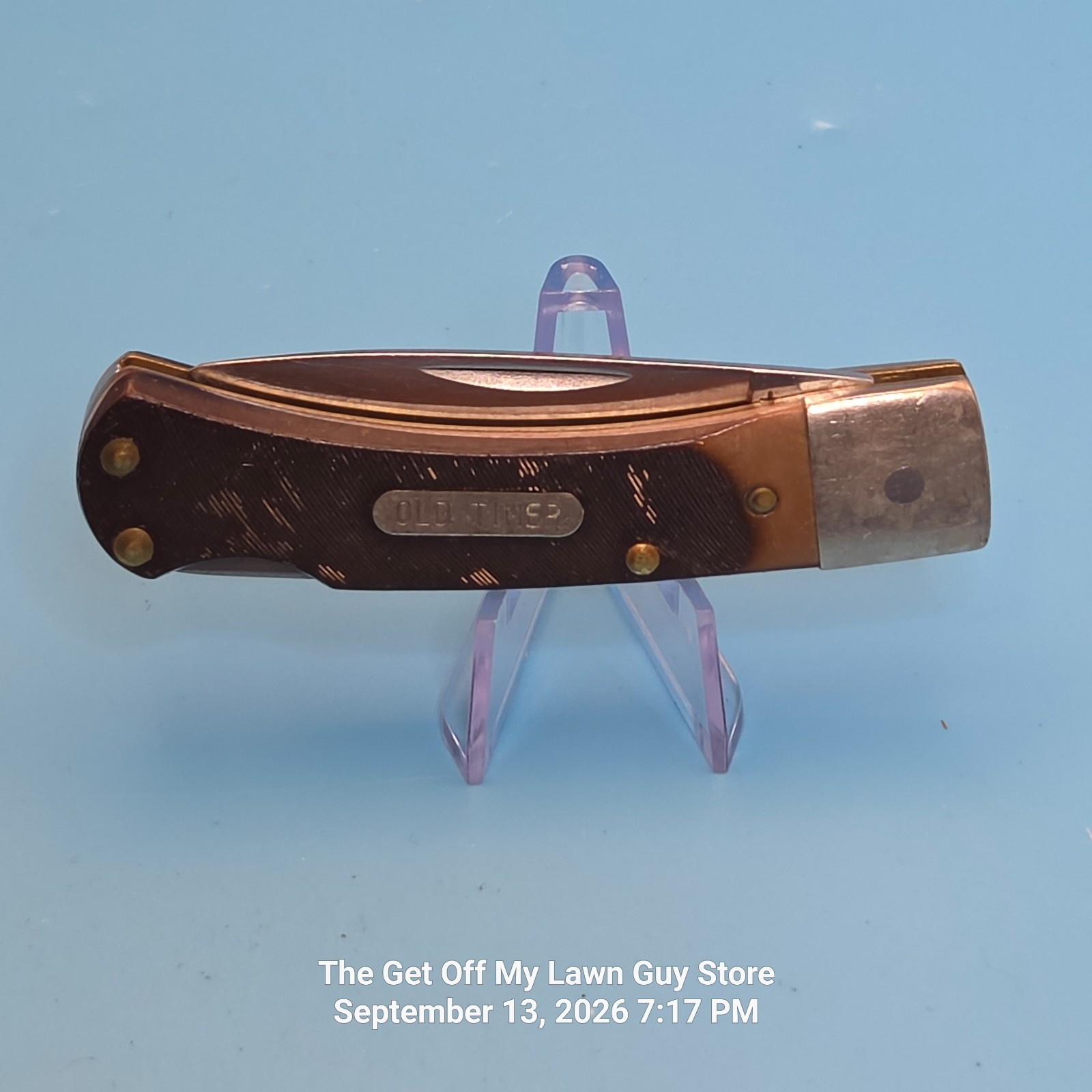 Schrade Old Timer 30T Bearcat Lockback Folding Knife Vintage USA Stainless Blade