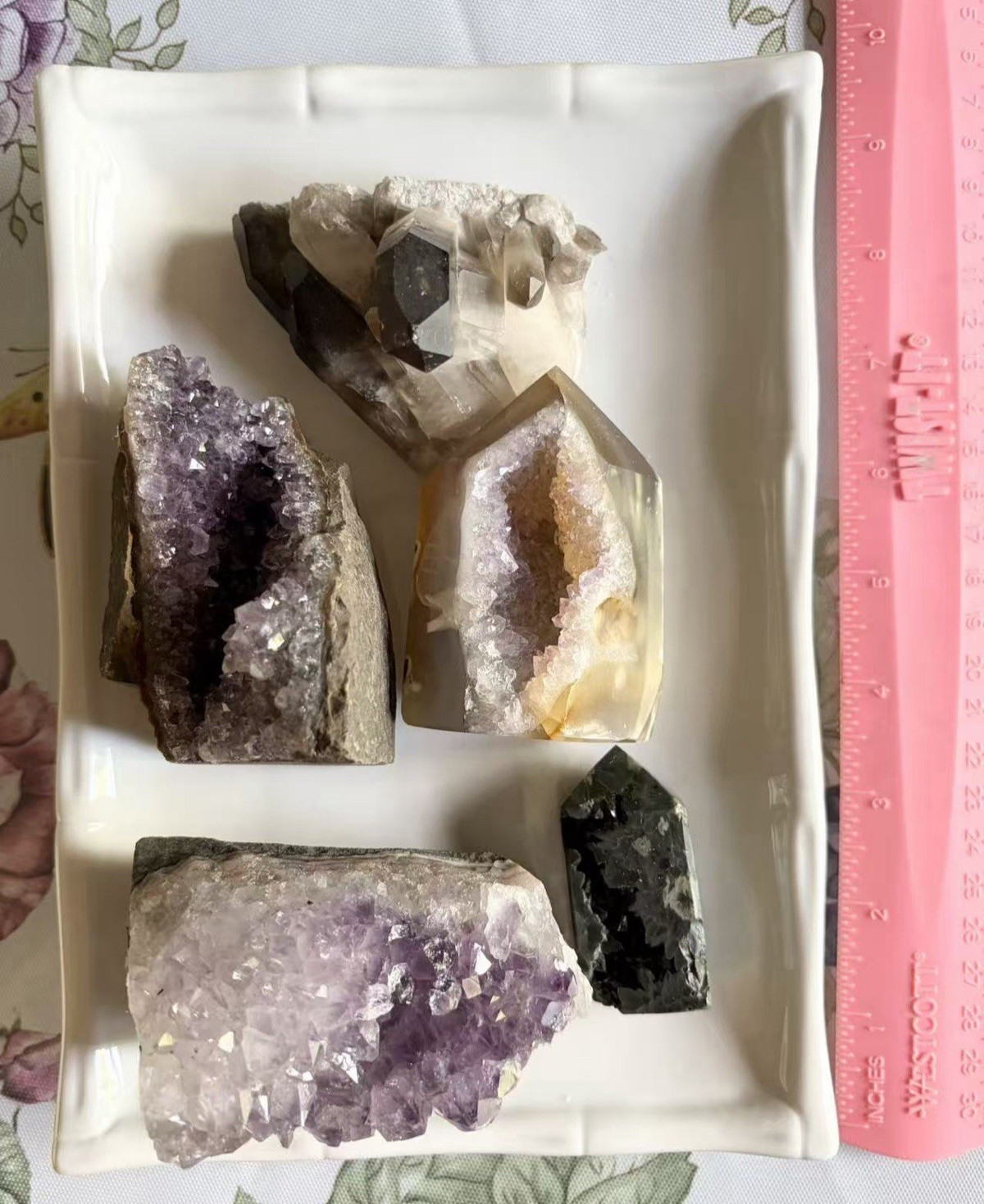 High Quality Estate Find Lot Mineral Gemstone Collectors Amethyst Smoky