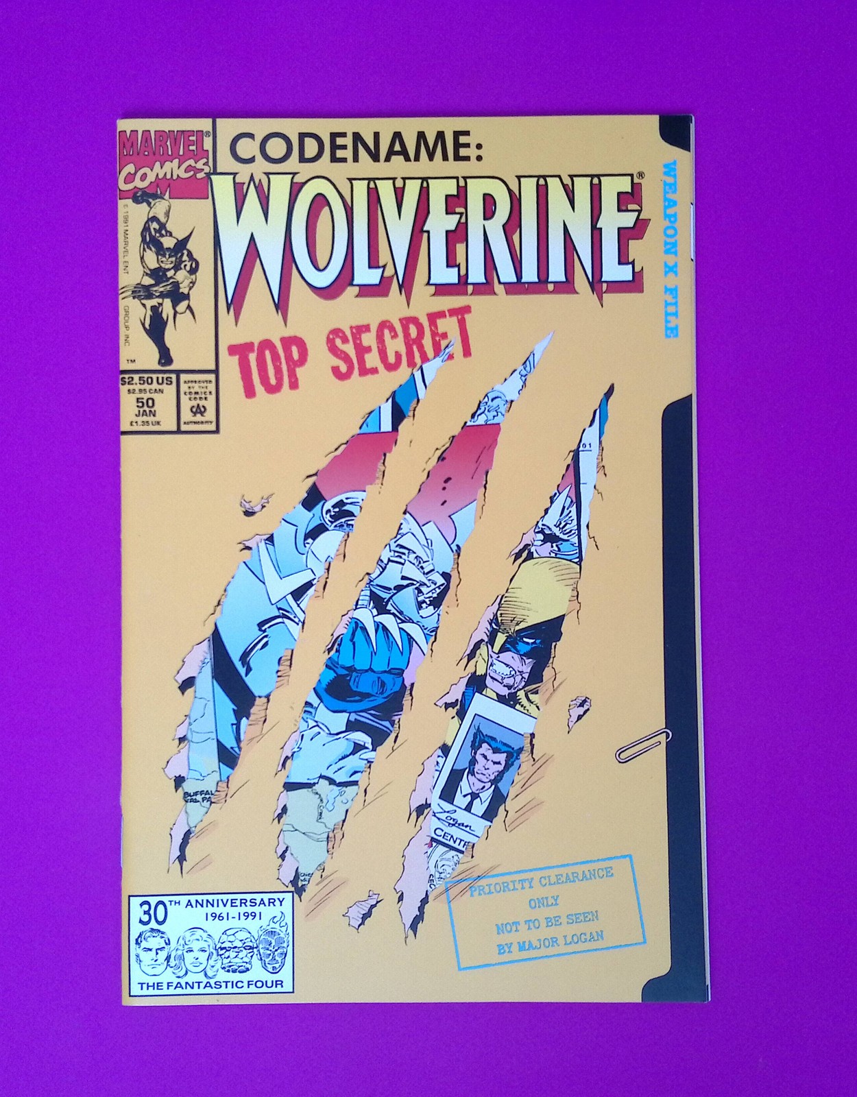 Wolverine #50 Vol. 2 1992 Marvel Comics 9.0+ Comic Book SD53-186