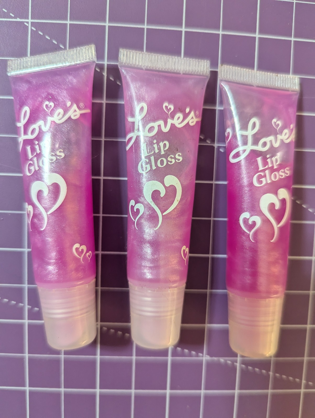 Lot Of 3 Dana Love’s  Lip Gloss  .35 Fl.oz Each 