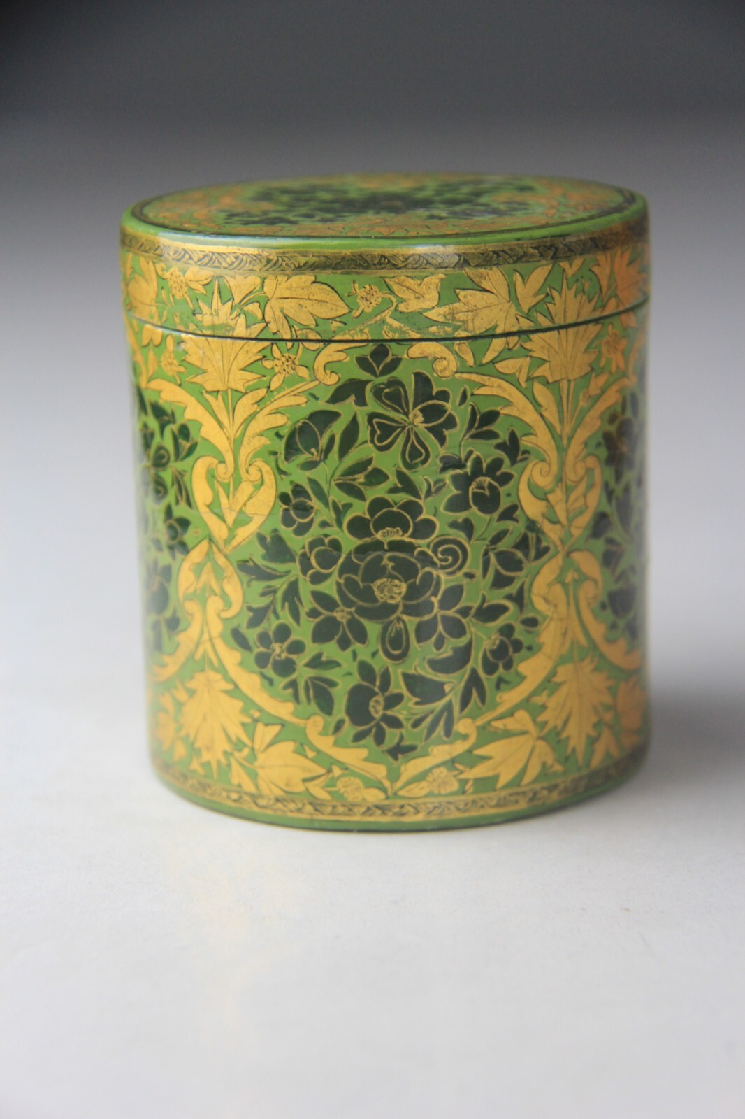 ANTIQUE HAND MADE KASHMIR PAPIER MACHE TOBACCO JAR CANISTERS SOLD SEPARATELY