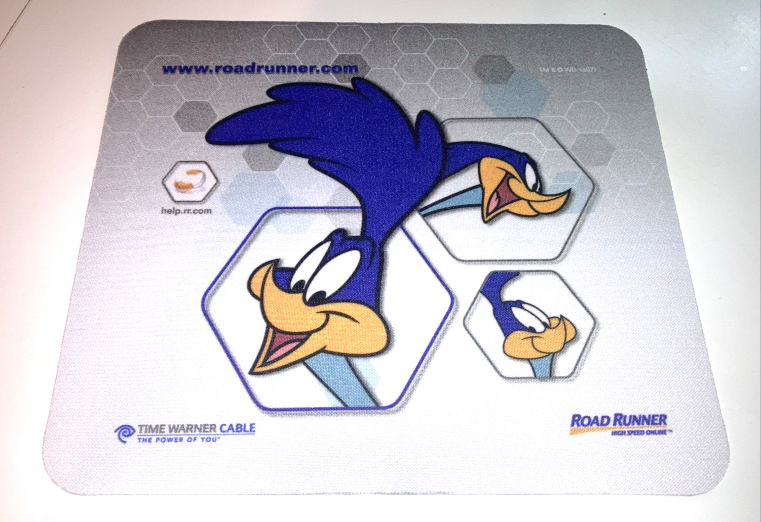 Roadrunner Internet Time Warner Mouse Pad Road Runner/Looney Tunes 2007 Vintage