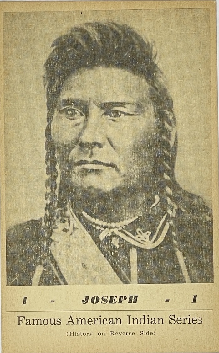 Famous American Indian Series - Chief Joseph 1941 By G.I. Groves Vtg. Postcard