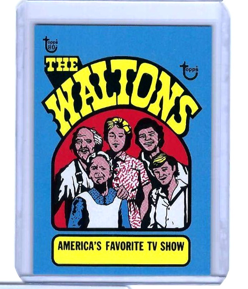 THE WALTONS 1973 Wrapper art card NO.63 TOPPS 2018 CARD in top loader