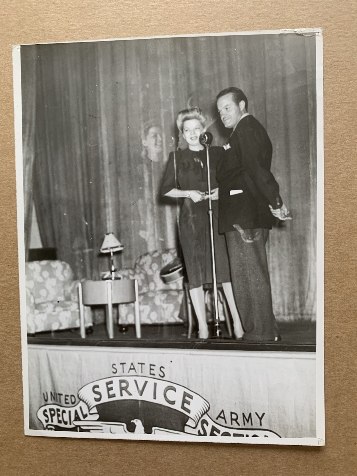 Francis Langford Bob Hope Candid Vintage  Publicity Photo 