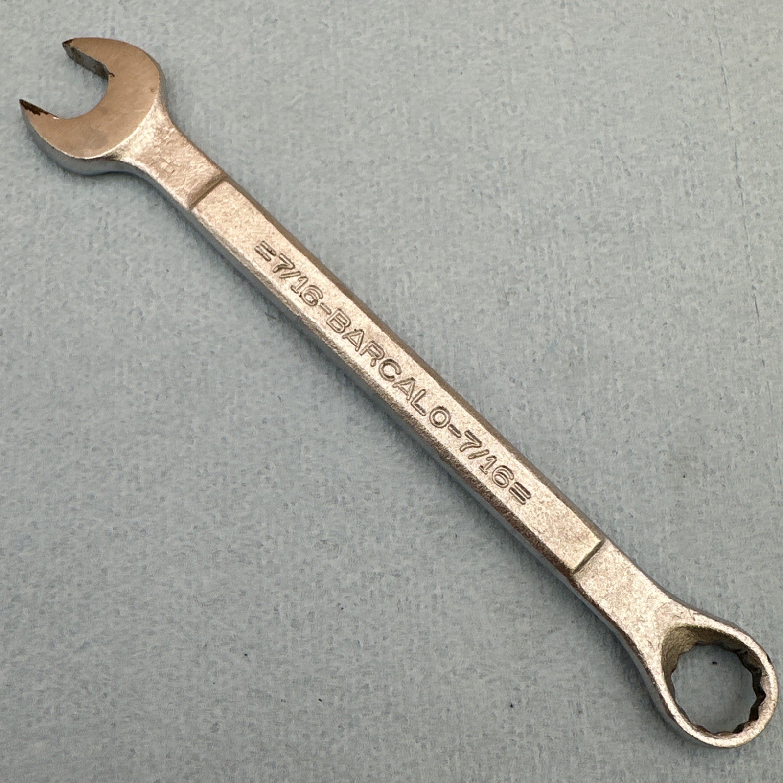 Vintage Barcalo Buffalo 7/16” 12 Point Combination Wrench USA Made