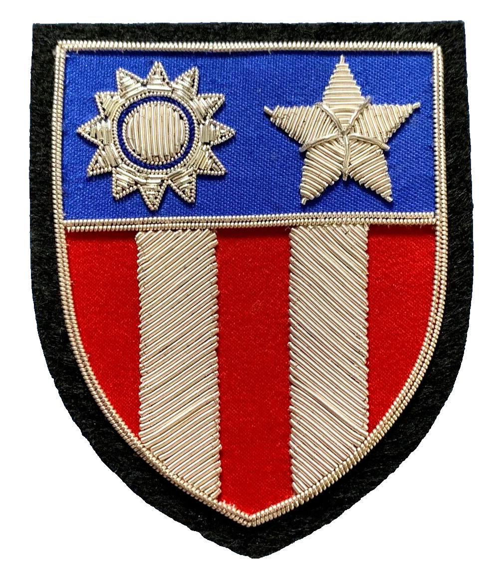 CBI China Burma India Bullion AVG Flying Tigers WW2 AAC USAF Squadron Patch copy