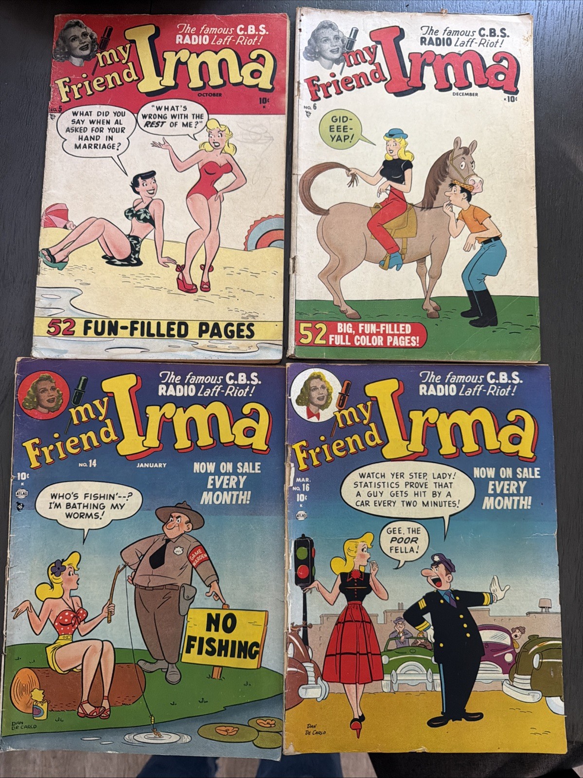 My Friend Irma Comic Lot of 4 #5 #6 #14 #16 Golden Age CBS Radio 10c My Friend Irma Comic Lot of 4 #5 #6 #14 #16 Golden Age CBS Radio 10c