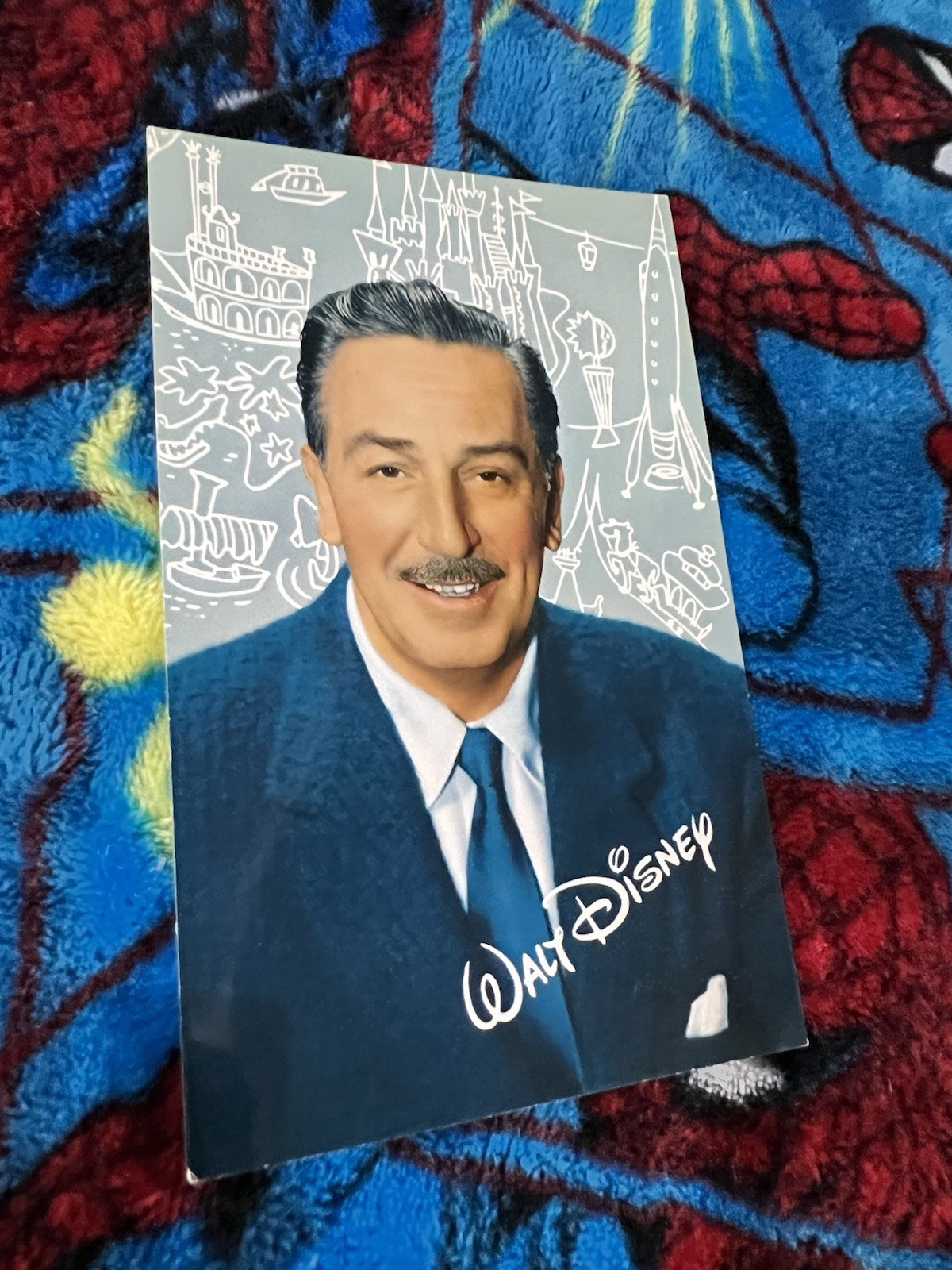 Vintage Rare Late 1950s Walt Disney Disneyland Postcard Tomorrowland Unused A-1