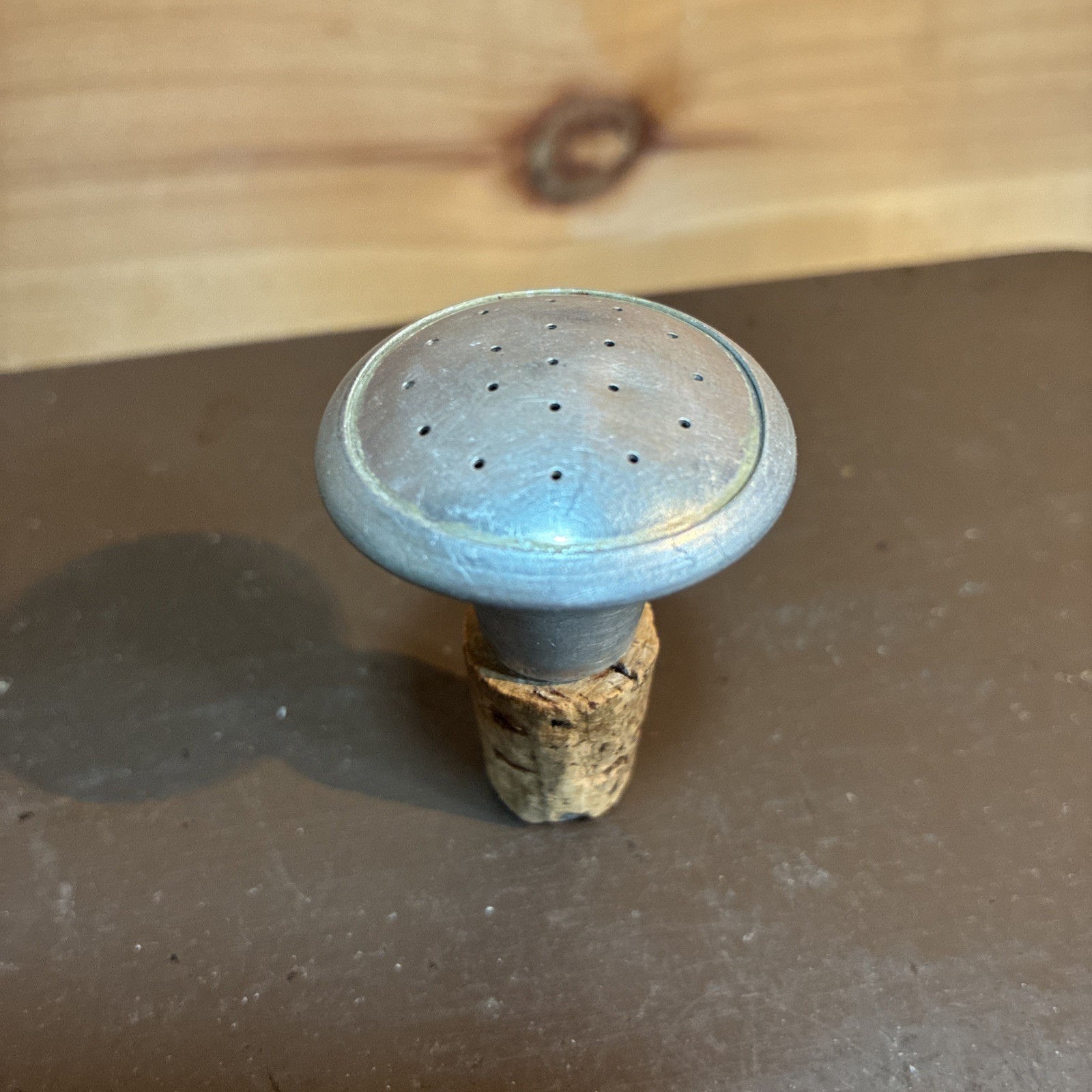 Vintage Laundry Bottle Sprinkler Ironing Bottle Stopper Aluminum Top Cork