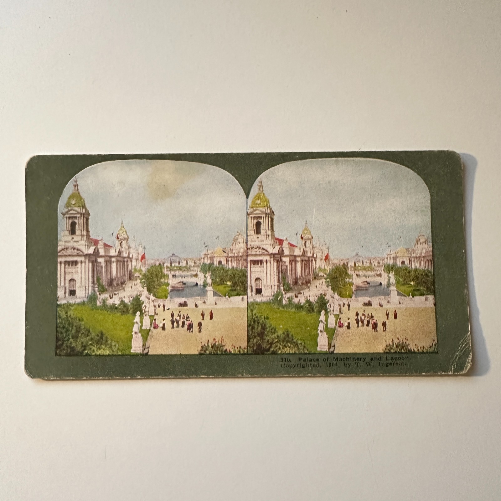 Palace of Machinery & Lagoon Antique Stereoview Card 5H6-6