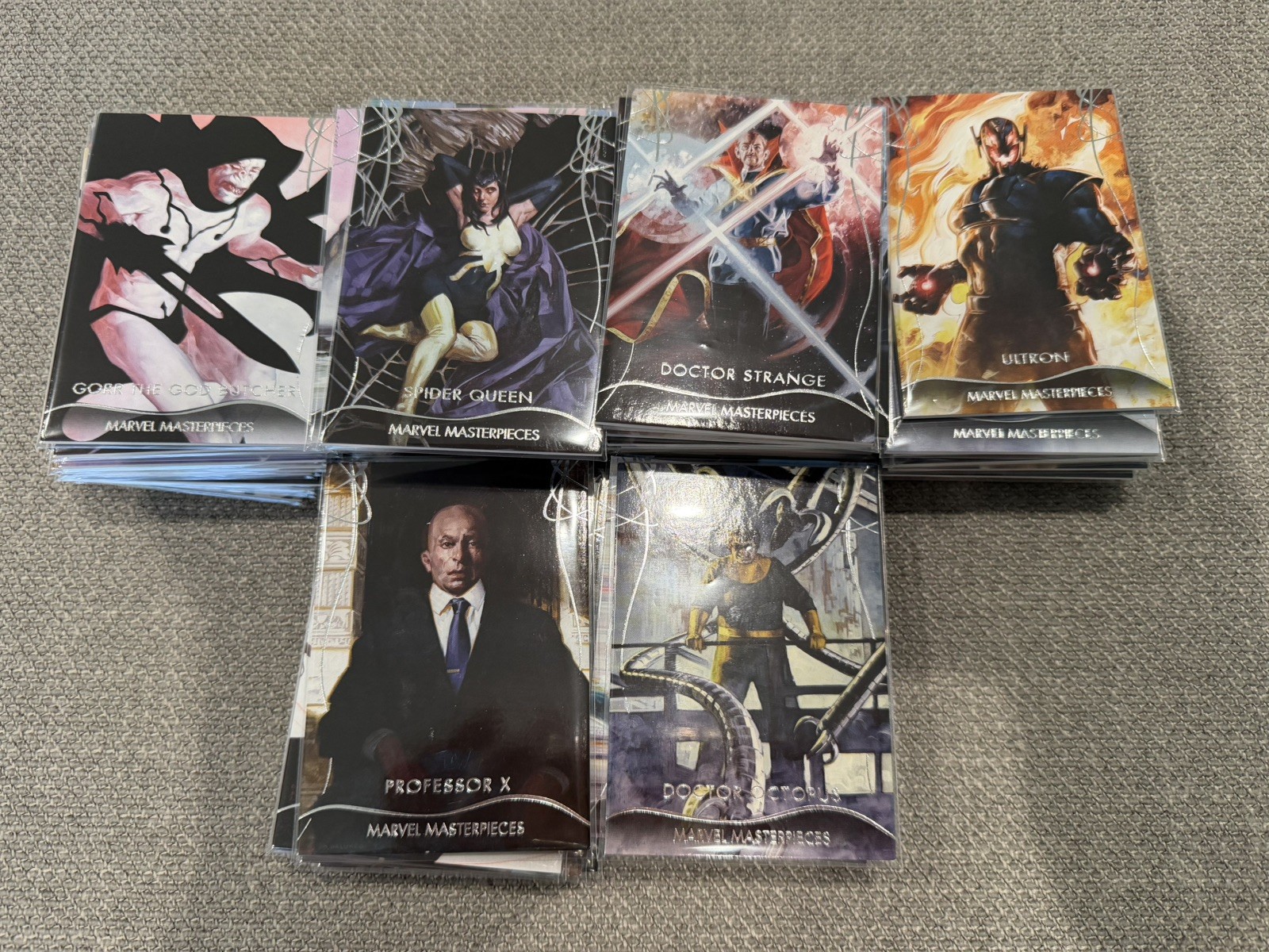 2020 Marvel Masterpieces Dave Palumbo 81-Card Base Complete Set Tier 1 2 3