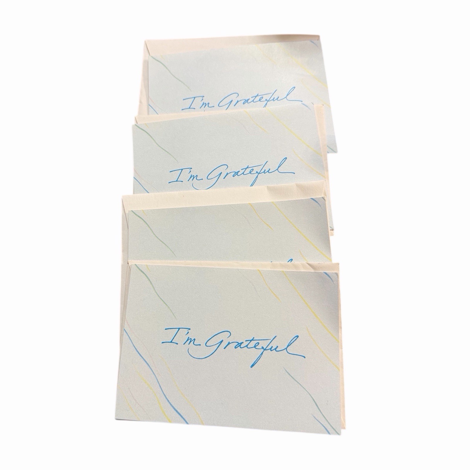 Vintage 'I'm Grateful' Thank You Cards with Envelopes - Lot of (4)
