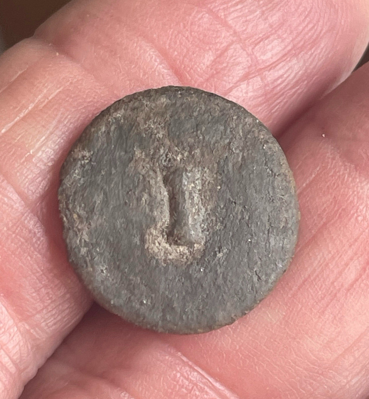 Revolutionary War South Carolina, Dug, 1st Regiment Pewter Dog Bone One