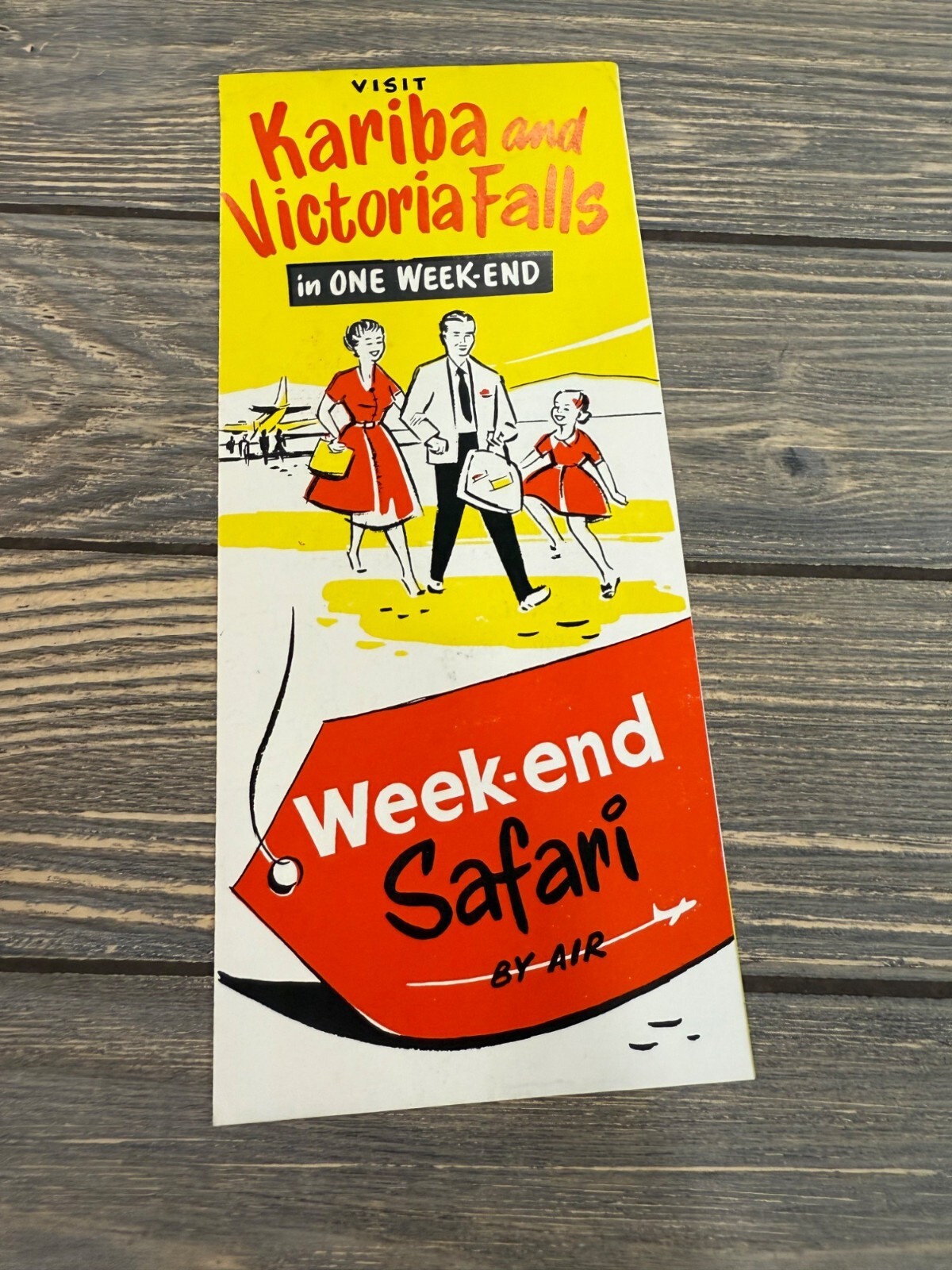 Vintage Travel Brochure For Kariba & Victoria Falls Weekend Safari By Air