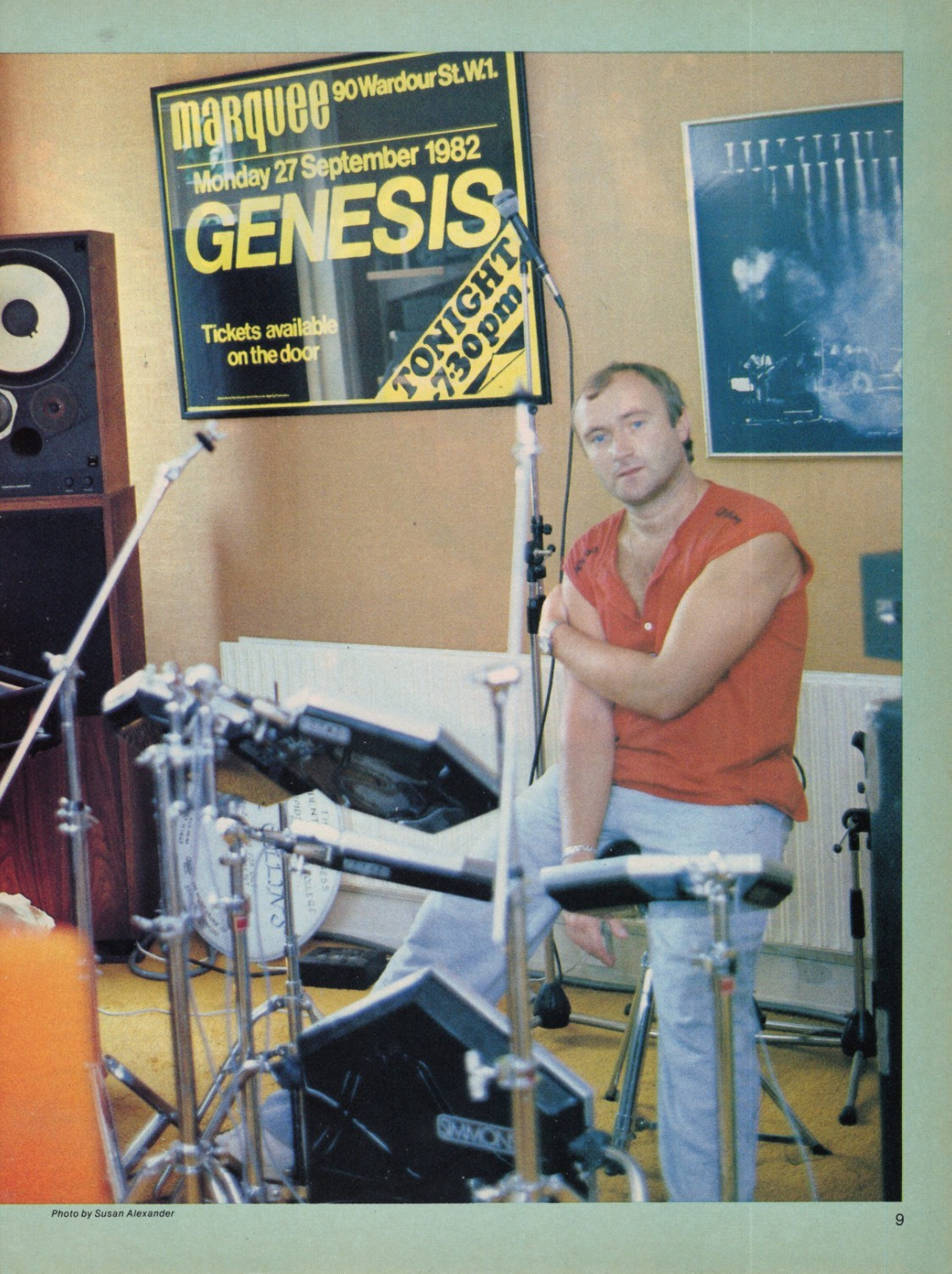 1983 Print Magazine Pic of Phil Collins Genesis