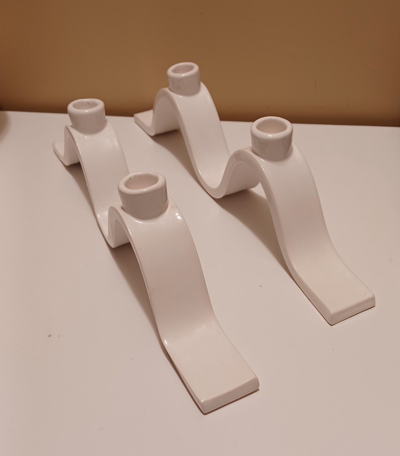 Paola Navone Set Of 2 Mallorca Wavy Candle holders Crate & Barrel