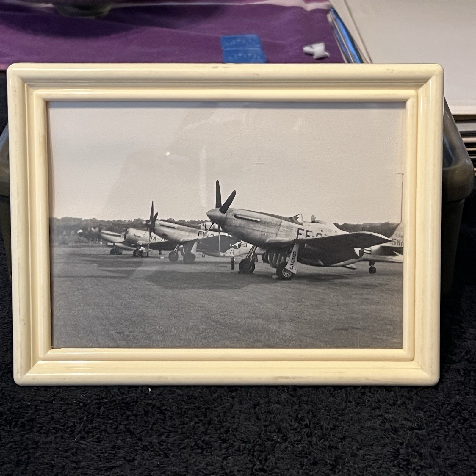 1950’s 5x7 Photo Minnesota ANG P-51D Mustangs And 50’s Nu-Dell 5000 MCM Frame