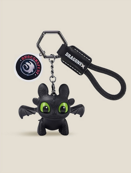 Universal Licensed Potdemiel x Dragons Toothless Illuminated Keychain - NEW
