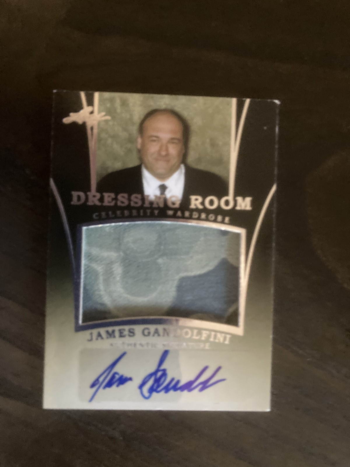 Authentic Signed Autographed Leaf Relic Card DR-JG1 James Gandolfini COA