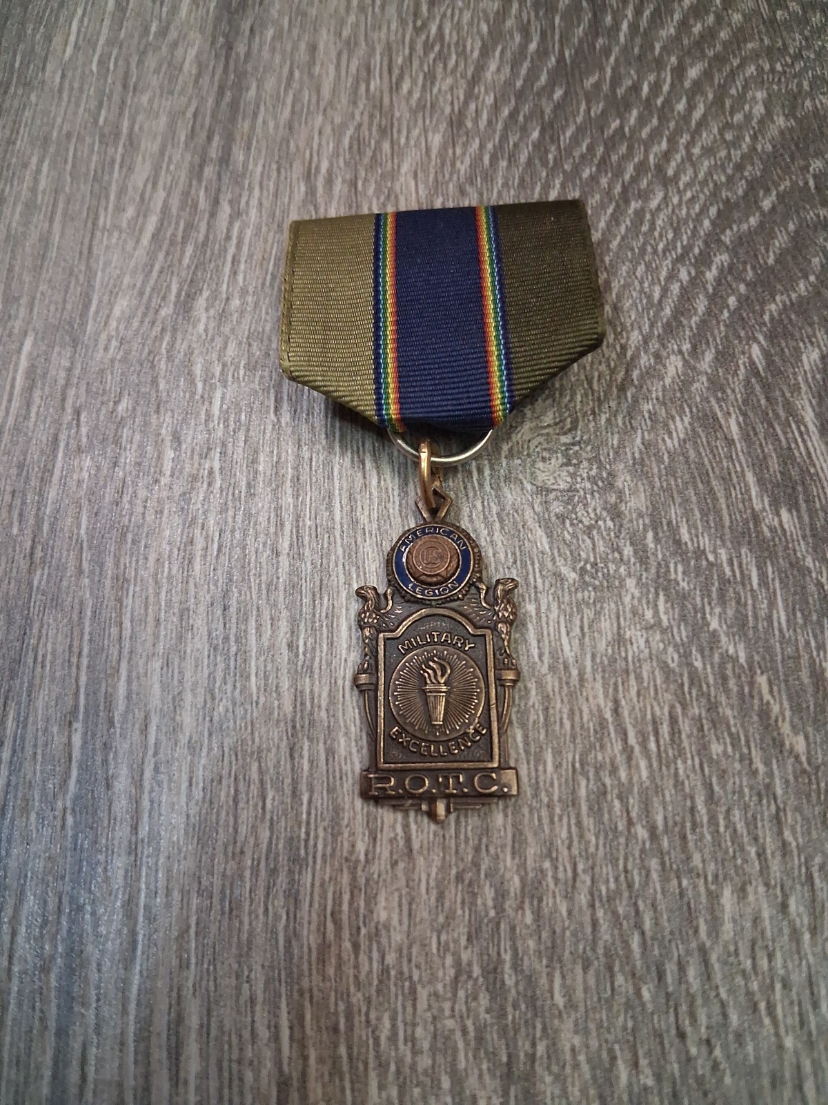 American Legion Scholastic Excellence ROTC BRASS Medal 