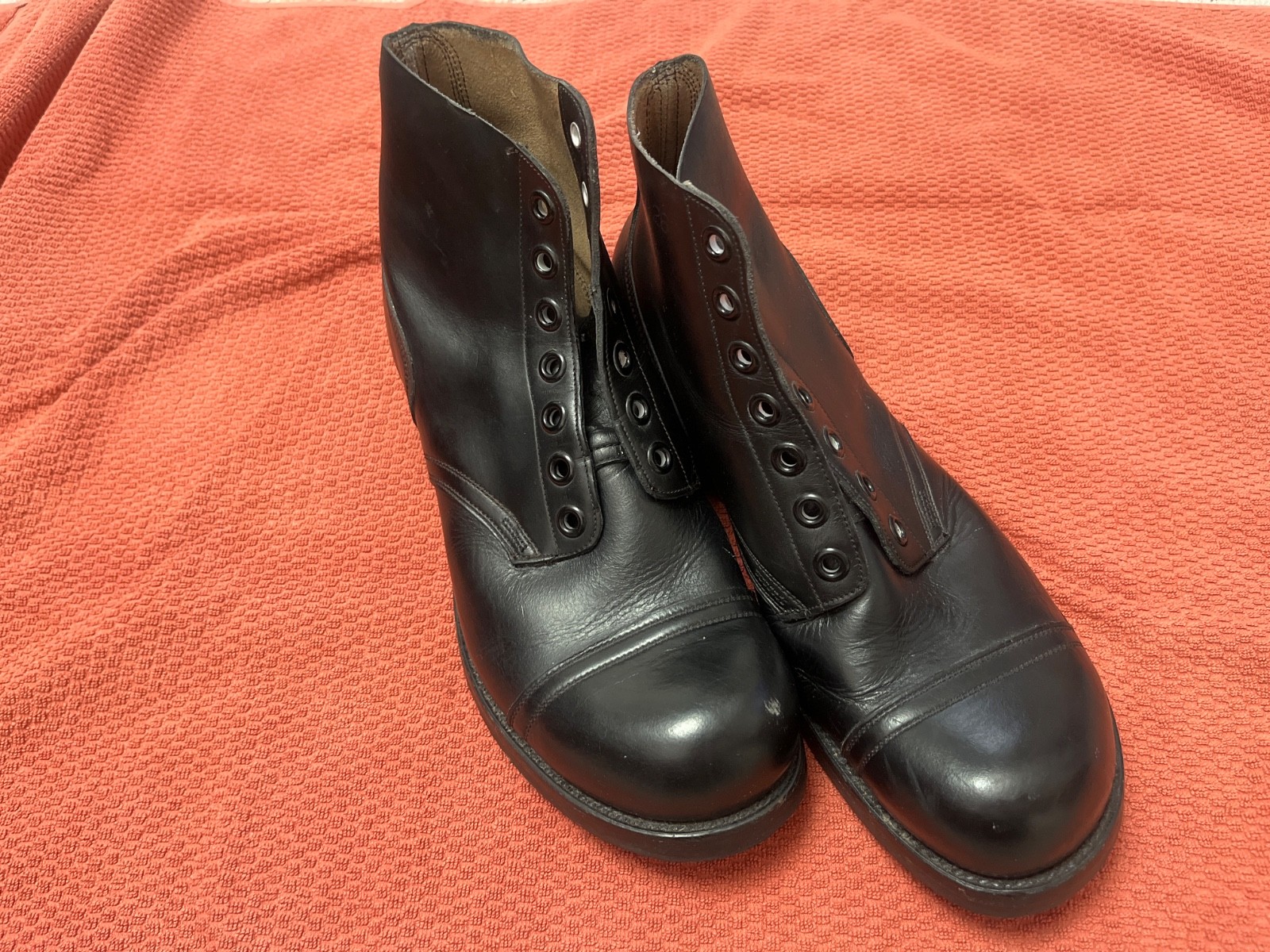 1961 Extremely Rare Endicott Johnson US Army Quarter Master 7 eyelet Boot